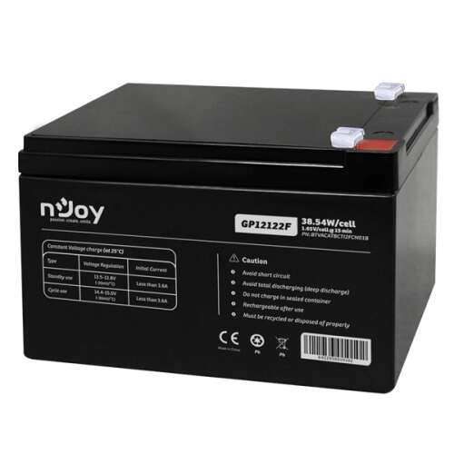 Njoy GP12122F 12V 12Ah sealed lead acid battery