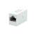 ROLINE Modular Coupler RJ-45 White, Cat 5E, network connector, ethernet coupler