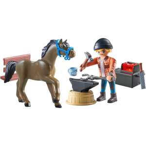 Playmobil - Lovasfarm Patkolókovács - Játékszett - 15 db