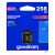 Goodram M1AA 256GB SDXC memory card with adapter in retail packaging