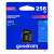 Goodram M1AA 256GB MicroSDXC memory card with adapter, Class 10, UHS-I, up to 100MB/s read speed