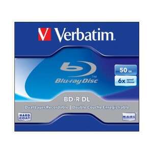 Verbatim bd-r bluray lemez, kétrétegű, 50gb, 6x, normál tok 43748 32666893 
