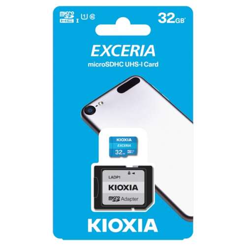 Kioxia speicherkarte sdhc 32gb cl10 uhs-i + adapter (toshiba) LMEX1L032GG2