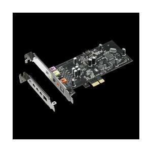 Asus Xonar SE PCI-E 5.1 Gaming Sound Card, angled view with bracket - Sound Card