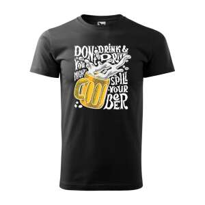 Póló Dont drink and drive  mintával - Fekete S méretben 79470538 