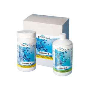 Pontaqua Aqualux A+B chlorine-free pool disinfectant set, 1 kg Aqualux A tablets and 1 liter Aqualux B liquid - Pontaqua