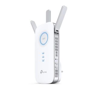 Изглед под ъгъл на TP-Link RE550 AC1900 Двулентов WiFi разширител на обхват - TP-Link Усилвател на сигнала