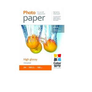 Hârtie foto Colorway, lucioasă, 180 g/m2, a4, 100 coli PG180100A4 32669936 Hârtii foto