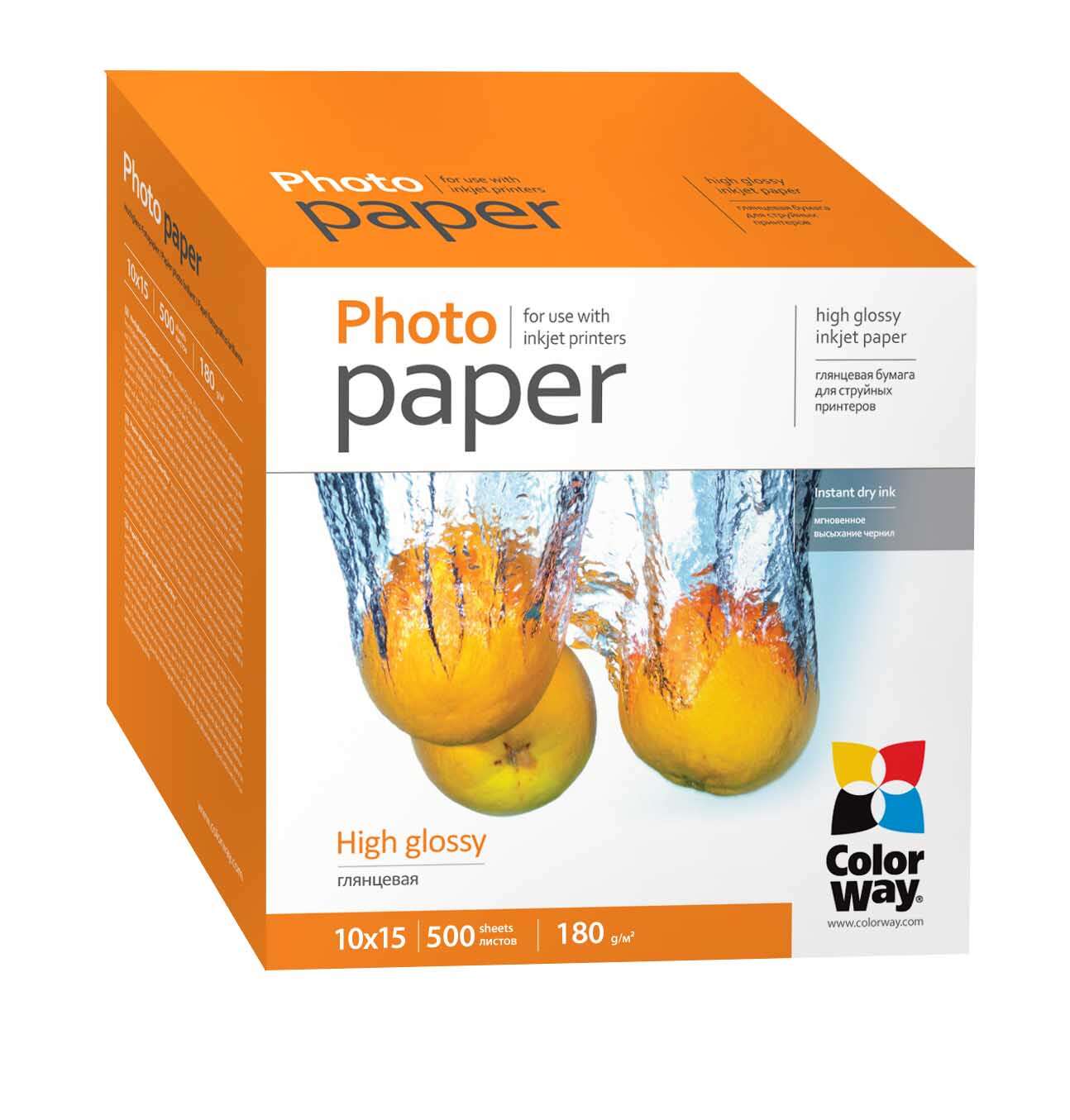 Colorway fotópapír, magasfényű (high glossy), 180 g/m2, 10x15, 50...