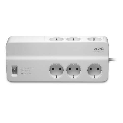 APC PM6-GR dispozitive de protecție la supratensiuni Alb 6 ieșire(i) AC 230 V 2 m