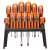Handy 18 piece screwdriver set with stand, includes Phillips, slotted, and Torx screwdrivers