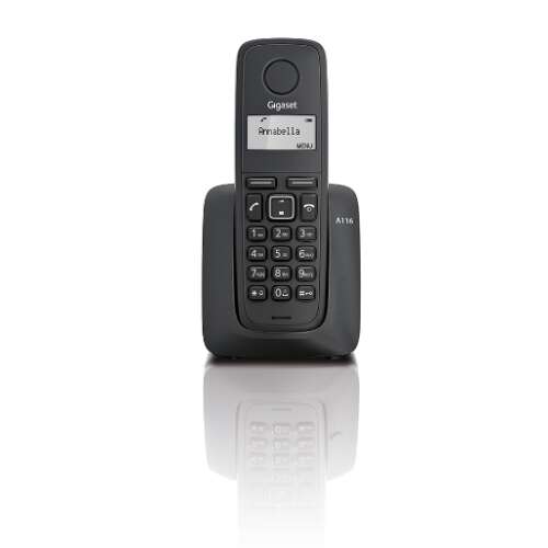 Gigaset A116 Eco Dect Telefon, Fekete