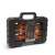 Handy Tools 58-piece screwdriver set in carrying case, black and orange