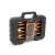 Handy Tools 58-piece screwdriver set in carrying case, black and orange