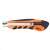 Handy snap-off utility knife with retractable blade, orange and black