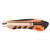 Handy snap-off utility knife with retractable blade, orange and black