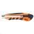 Handy snap-off utility knife with retractable blade, orange and black