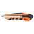 Handy snap-off utility knife with retractable blade, orange and black