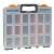 Handy tools 10992 professional organizer bag, 16 compartments, black and orange, clear lid