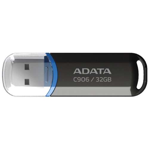 ADATA C906 32GB USB флаш устройство, черно, ъглов изглед