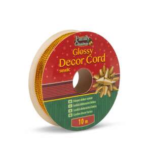 10 meter gold Family Christmas Glossy Decor Cord, decorative cord for wrapping gifts, crafts, and decorations - Art & Craft