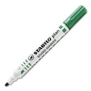 Marker pentru tablă albă Stabilo Plan, verde, 1-5 mm - Markere