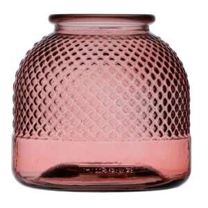 Váza Rózsaszín újrahasznosított üveg 24 x 24 x 24 cm 79506552 