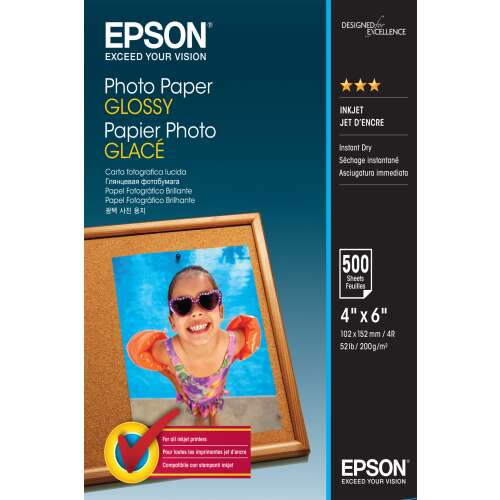 Epson Fotopapier glänzend 10x15 cm, 200 g/m2, 500 Blatt C13S042549 91595039