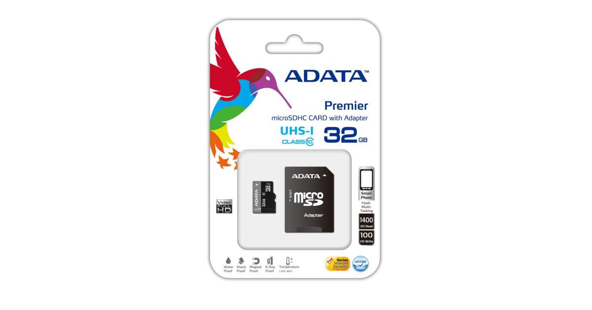 MicroSDHC PRO Endurance Memory Card w Adapter 32GB Memory