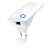 TP-Link TL-WA850RE 300Mbps Wireless Range Extender, white, angled view, showing ethernet port