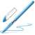 Schneider Slider Basic XB light blue ballpoint pen with cap and writing sample
