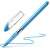 Schneider Slider Basic XB light blue ballpoint pen with cap and writing sample