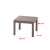 Emma műrattan Gartenmöbel-Set #cappuccino Couchtisch mit Abmessungen