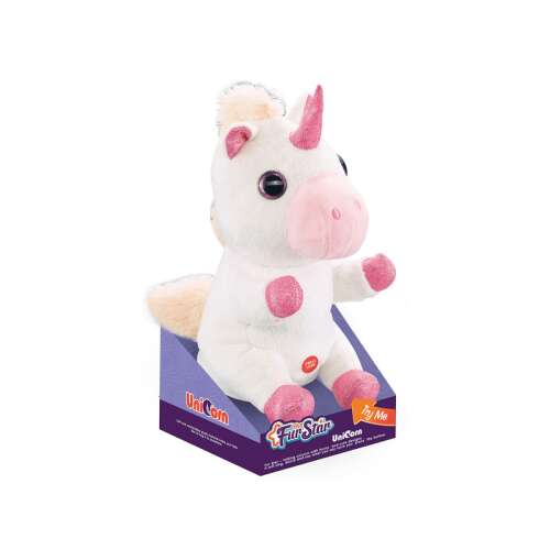 Fur Star by Me Sprechender Einhorn Plüschtier, weiß mit rosa Akzenten