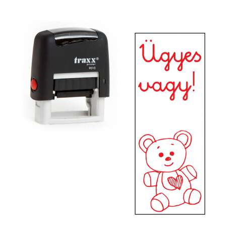 Traxx - Motivációs Bélyegző - "Ügyes vagy!" - 10x26 mm