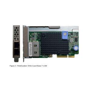 Lenovo 7ZT7A00548 szerver LAN - 10Gb 2-port Base-T LOM (ThinkSystem) 32672673 