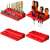 Botle Szerszámfal 23 tartó elemmel és 7 dobozzal 115x39cm #fekete-piros red tool organizer parts