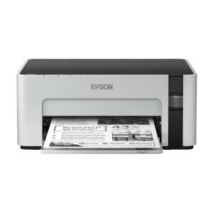 Atramentová tlačiareň Epson EcoTank M1100 A4, biela, predný pohľad - Epson Atramentové tlačiarne