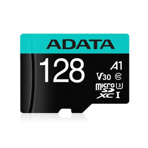 Karta pamięci Adata AUSDX128GUI3V30SA1-RA1 MicroSDXC 128GB + Adapter UHS-I CL10 (100/80)