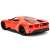 Pink Slips 2017 Ford GT 1:24 méretarányú fém modell autó, narancs és piros színben, oldalnézet