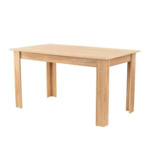 Yorki Standard Esstisch 140x80 cm Sonoma Eiche, 3/4 Ansicht - Küchenmöbel