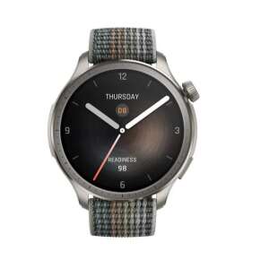 Amazfit Balance smartwatch with gray strap, front view - Smart device