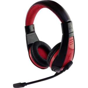 Media-Tech Nemesis Gaming Headset with Microphone, Black and Red - Gaming headset