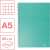 ESSELTE "Colour'Breeze" A5 Grid Notebook, 80 sheets, green 80162159