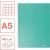 ESSELTE "Colour'Breeze" A5 Grid Notebook, 80 sheets, green 80162159