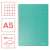 Esselte Colour'Breeze A5 grid notebook, 80 sheets, green
