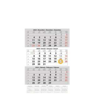 Három hónapos asztali naptár, 2023-2024, DAYLINER, magyar, angol, német - Dayliner