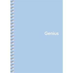 Spirálfüzet, A6, kockás, 80 lap, PP borító, SHKOLYARYK "Genius Pastel", vegyes 80165124 
