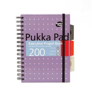 Pukka Pad Executive Project Book A5, lila, spirálfüzet - Pukka