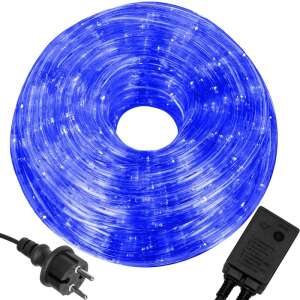 Instalatie tub furtun luminos pentru Craciun, 480 LED-uri, 20m, albastra 80180252 Ghirlande luminoase